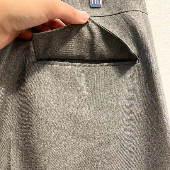 Circle S NWT Men's Vintage 80s Gray Pleated Western Dress Ranch Pants Size 40 - Picture 9 of 10